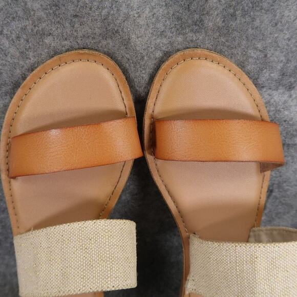Old Navy Shoes Womens 7.5 Sandal Casual Slide Double Strap Totally Natural Flats - Picture 8 of 13